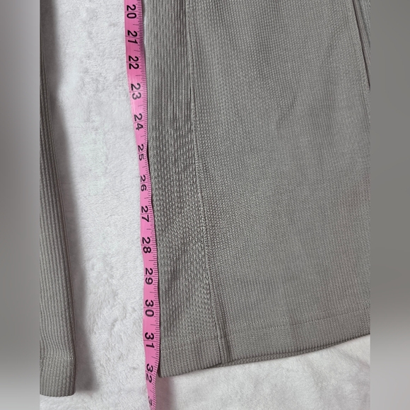 Lululemon Softstreme SET Riverstone Size 6 Ribbed Flare Pants Brushed Half Zip - Picture 6 of 11